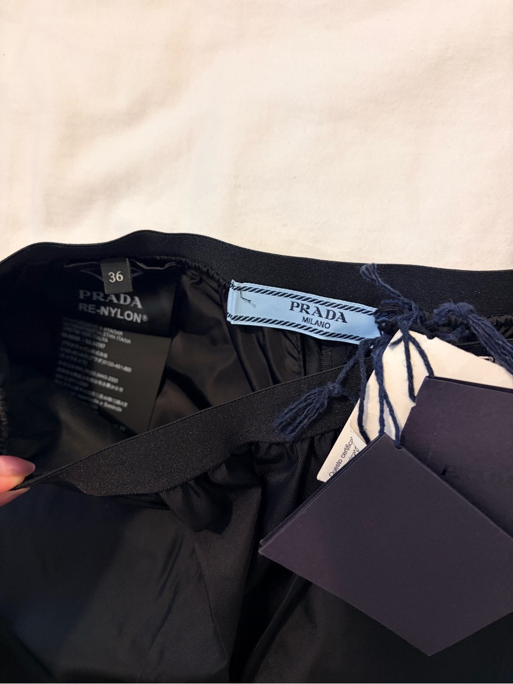 Prada Black Satin Trousers - Picture 5 of 7